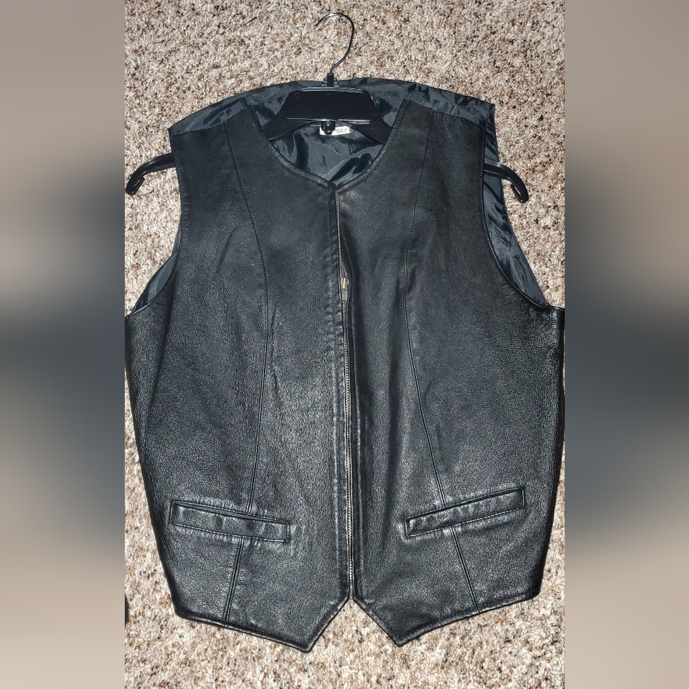 Women's Leather Vest